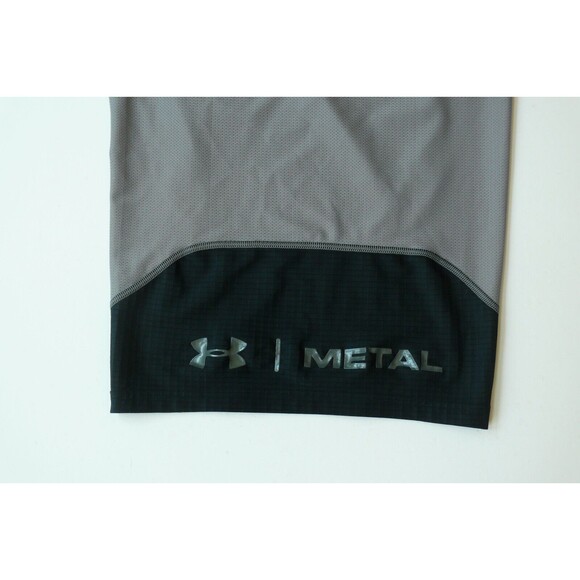 Under Armour Metal sleeveless gym Shirt black Gray Tank Top Athletic Gym MED - Picture 6 of 6